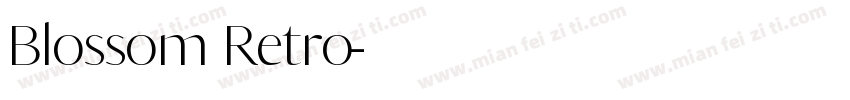 Blossom Retro字体转换